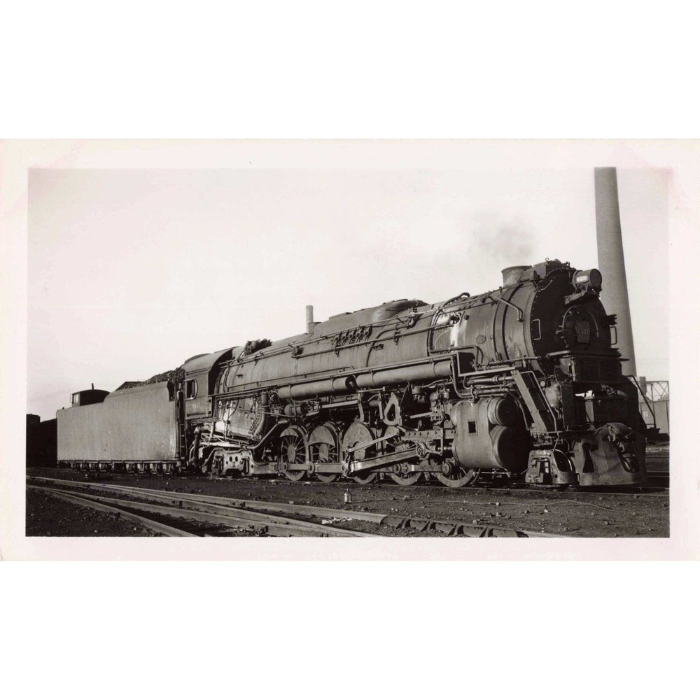PRR Pennsylvania Railroad 6401 2-10-4 Steam Locomotive Photo Chicago IL 1948